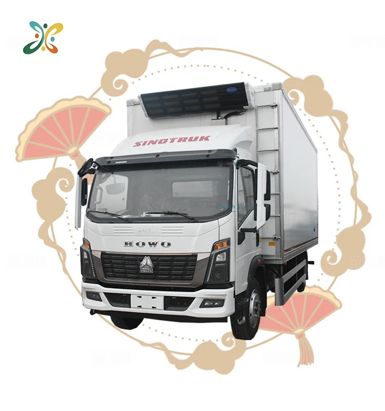 Hino 4X2 Used Howo Refrigerator Truck 5T 7T 10T Diesel  Thermo King Truck  Fruit Veg Ice Cream Frozen Meat Transportfor Sale