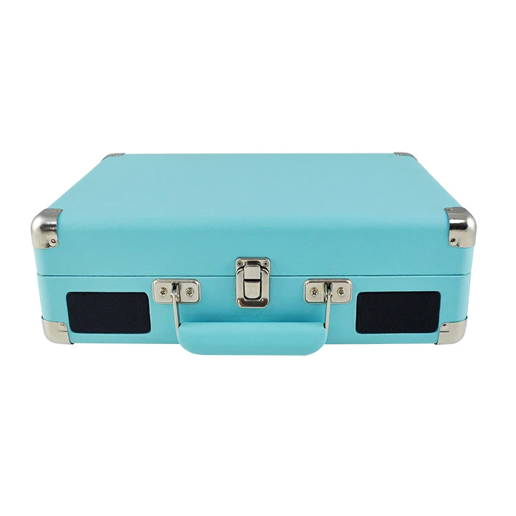 Built-in Speakers Phonograph Bluetooth Speaker Suitcase Nostalgic Vinyl Record Turntable Player With Recording