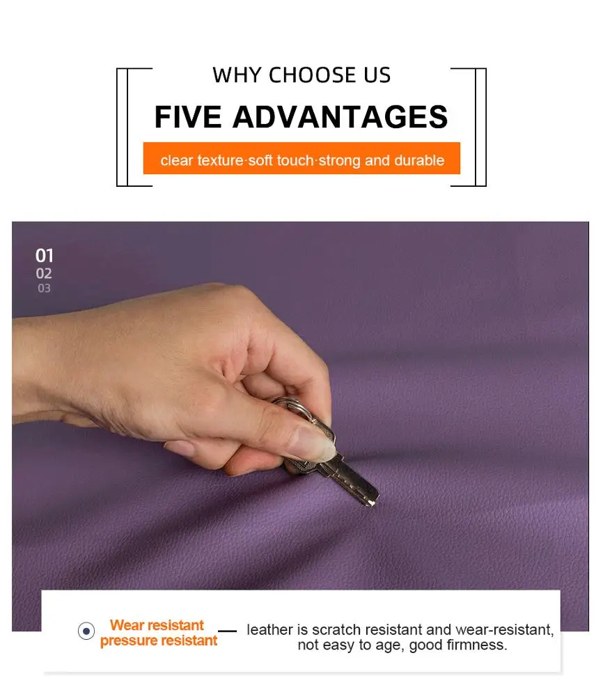 Заводская цена водонепроницаемые рулоны из искусственной кожи ПВХ синтетическая рельефная цветная кожаная ткань для мебели дивана