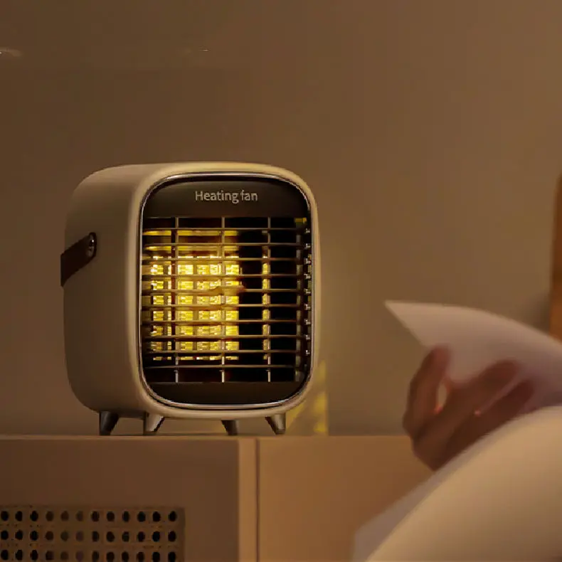 Amazon Hot Selling Winter 900w Ptc Ceramic Mini Portable Electric Heater Fan For Home Room Office