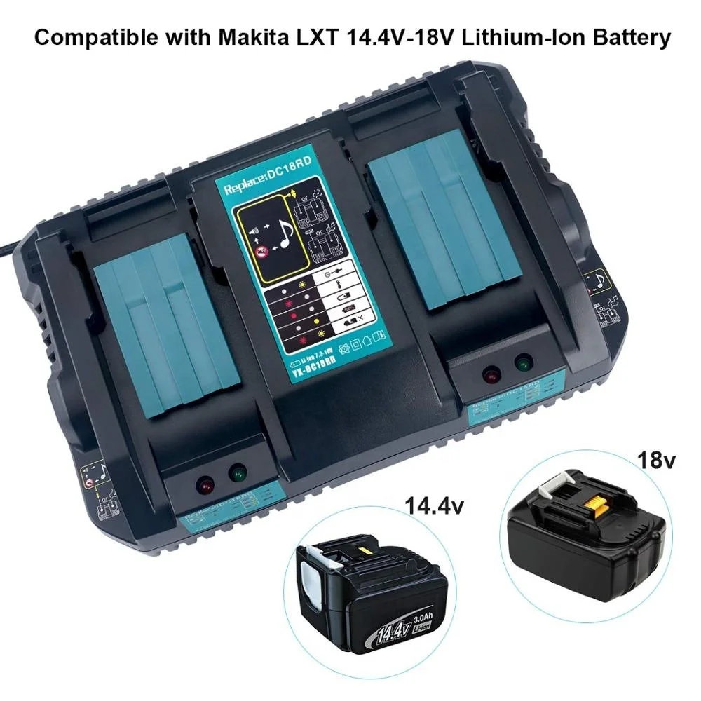  Замена Makita 14 4 в 18 DC18RD зарядное устройство DC18RC DC18RA DC18SF Совместимость с LXT