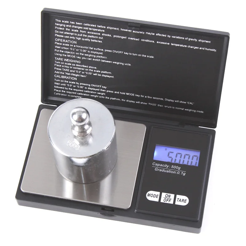 Plastic Measurement Digital Pocket Scale 0.1g High Accuracy Weigh Gram 100g 200g 500g 0.01g High Precisions Mini Jewelry Scales
