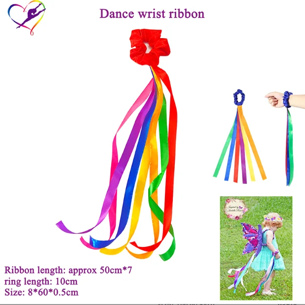Rhythm Ribbon Streamers for Kids Children Adults  Wind Wand  silk  dancing ribbon