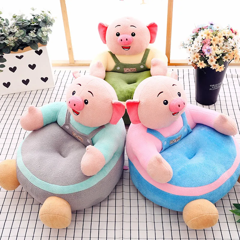Hot sale pig pattern plush toy sofa baby sofa chair plush toy pick price