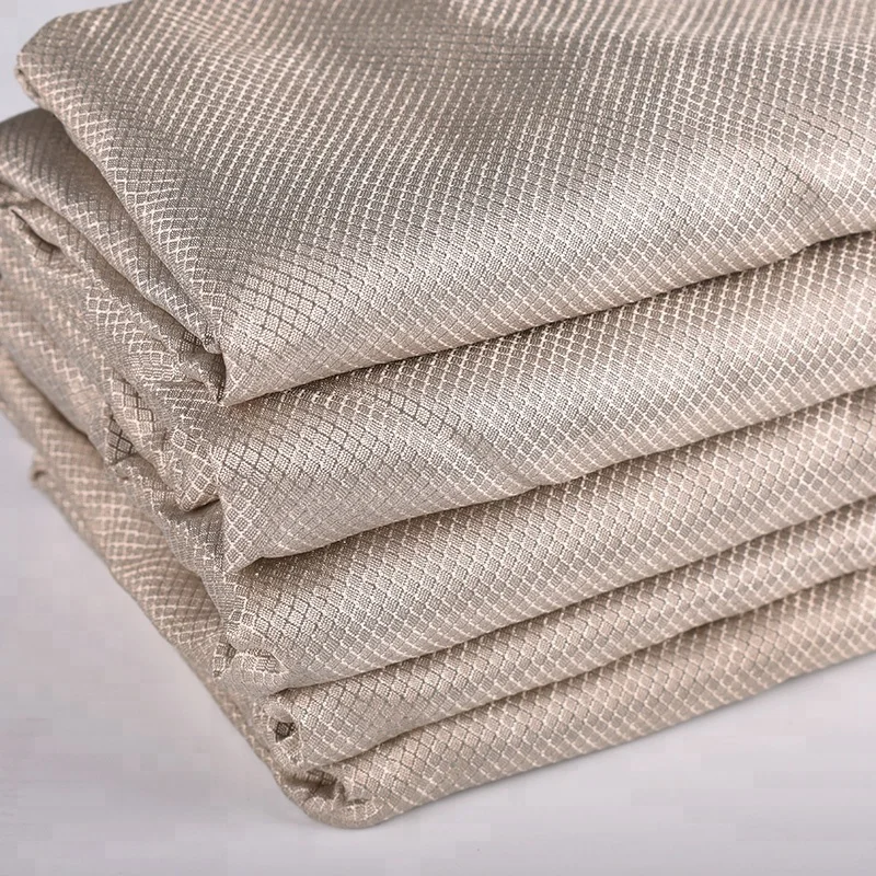 100% Silver Fiber Emf Protection Fabric Anti Radiation Conductive Fabric