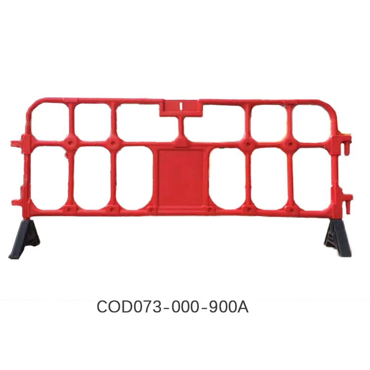 European Standards Durable Yellow Red Blowing Plastic Traffic Barrier Portable Safety Road Barrier Parking Barrier