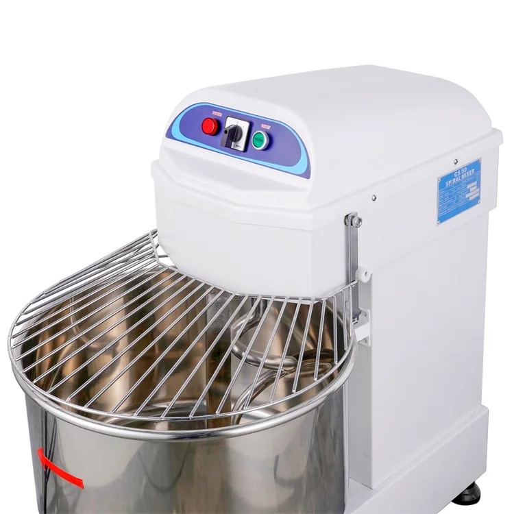 Kitchen appliance baking machines pizza cake food mixer 64L 25KG electric floor spiral dough mixer at great price