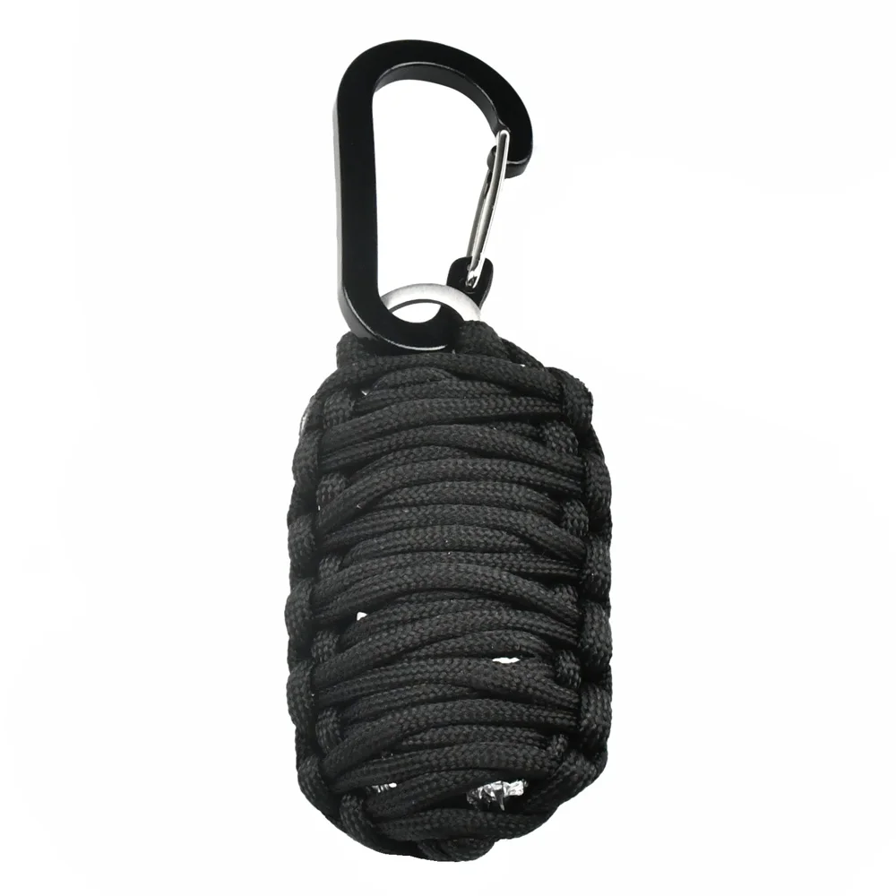 Outdoor Camping Hunting Tools Carabiner 550 Paracord Survival Kit Fishing Kit Set Keychain