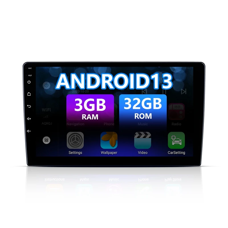 android 13.0 Car DVD Player screen 10 inch for all cars radio din 2  stereo with gps Universal Multimedia Player WiFi