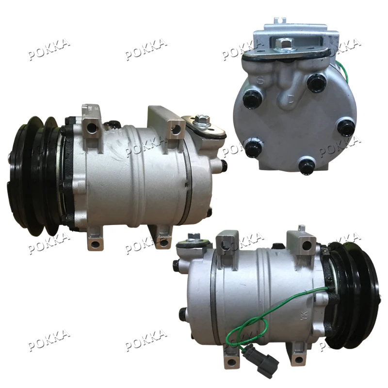 POKKA 200-5 B1 24V mini air auto conditioning compressors for Hitachi Excavator