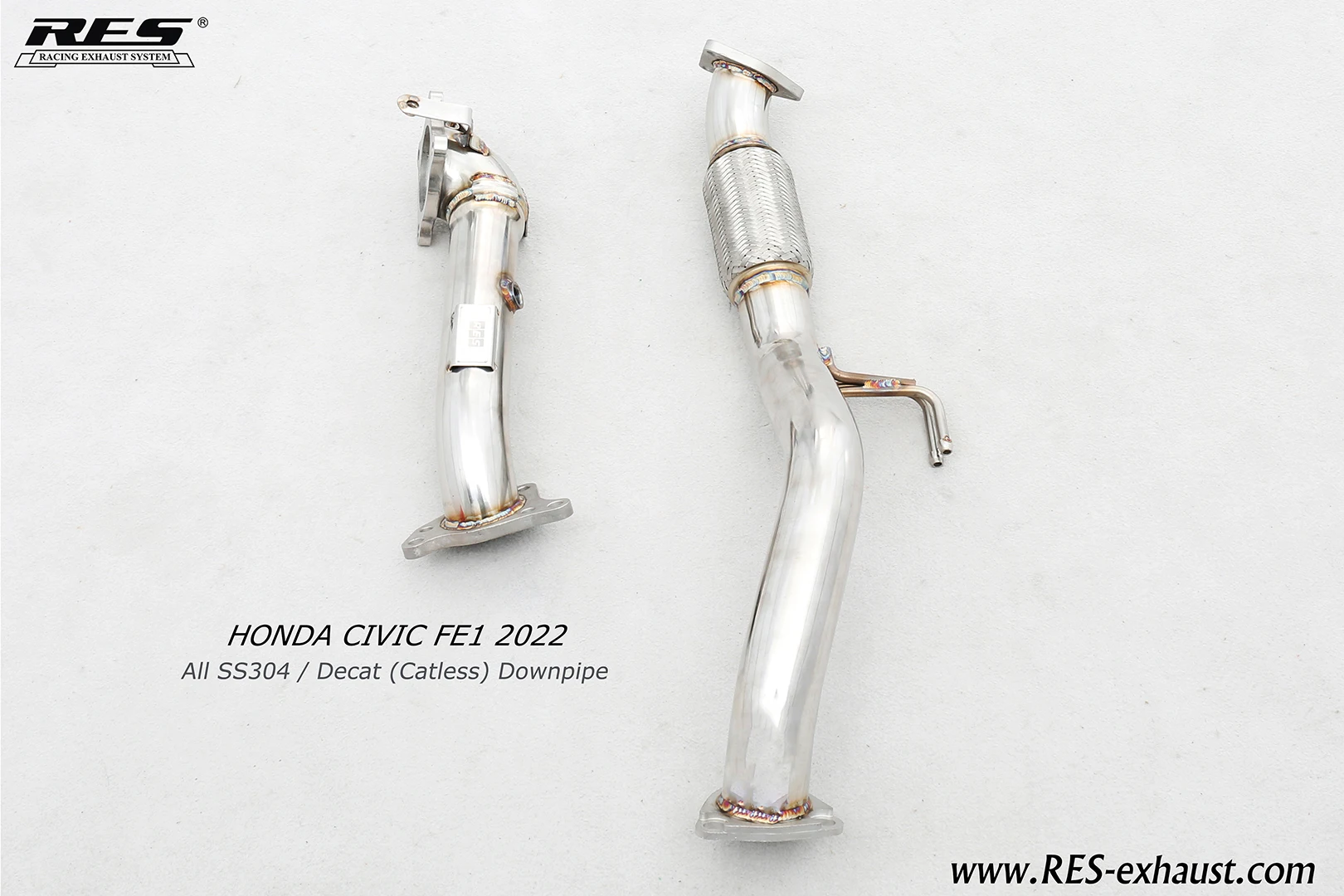 Exhaust System Performance Valve Catback Header for Exhaust Civic Honda Civic Fe Body Kit