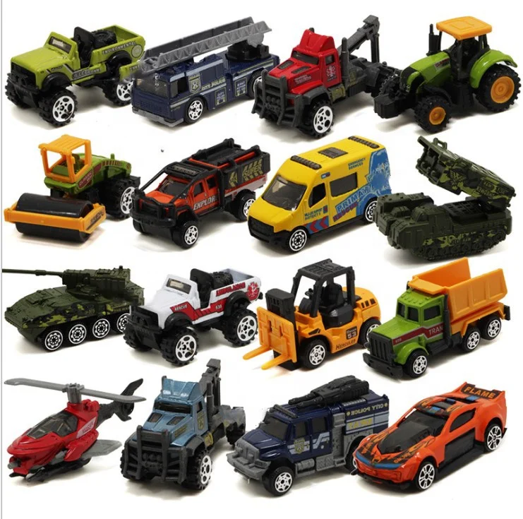 Недорогой маленький металлический грузовик 48 стилей масштаб 1:64 коллекция литых под давлением моделей игрушечных автомобилей для