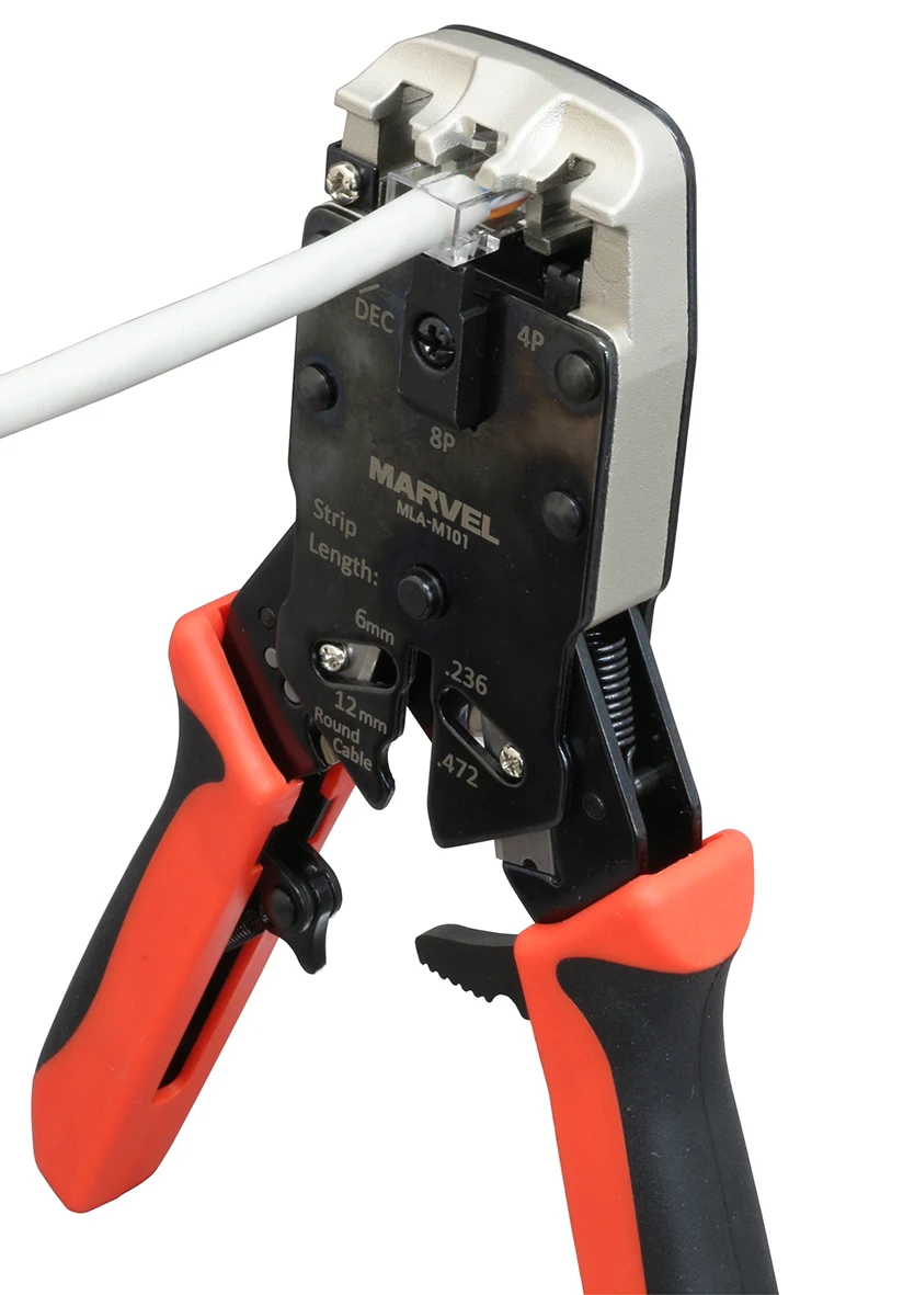 Hand Tools for Electricians and Construction Works Elastomer Resin Polypropylene MLA-M101 Crimping Combination Plier