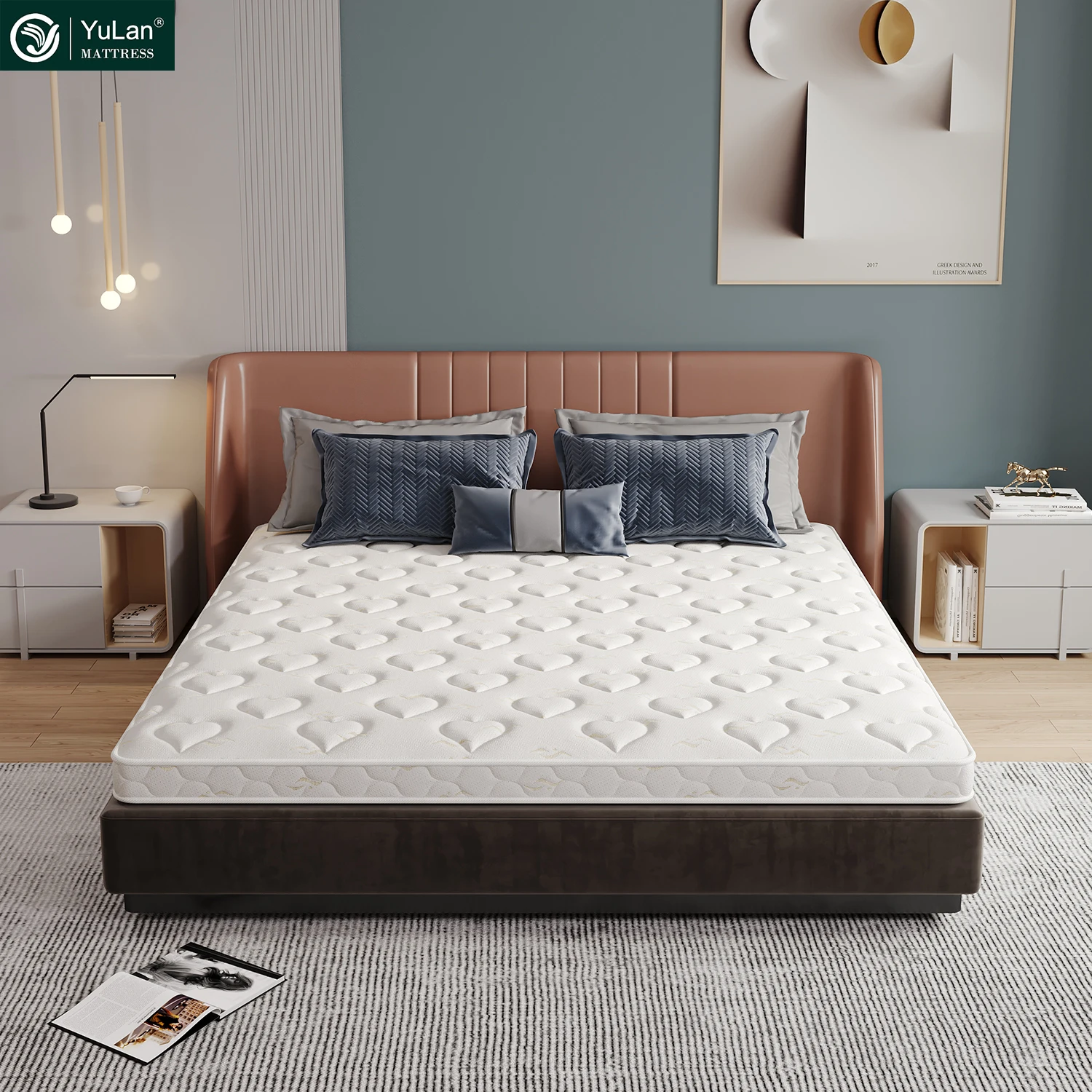 Bed 180X200cm King Size Hybrid Mattresses Colchon Para Cama Luxury Comfort Tent Mattress 100% Natural Latex