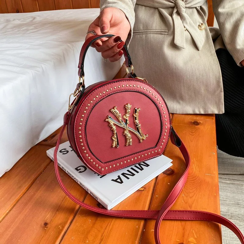 
2021 Fashional Latest Hand Bags Purse Women New York Handbag Ladies Hand Bags Rivet Pu Ny Purses Handbags Bag 