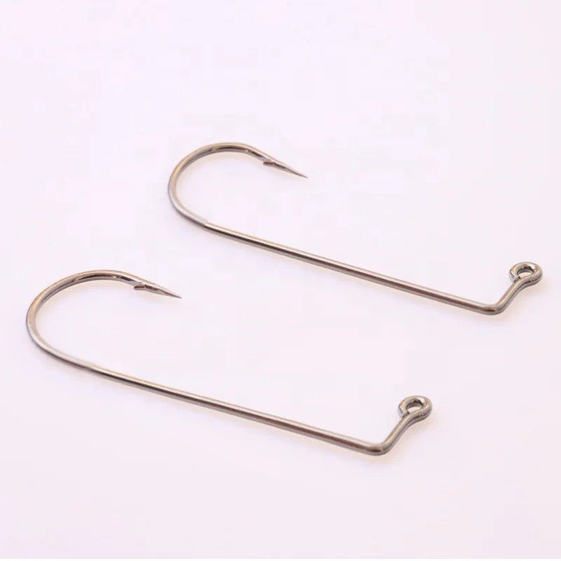 1/0 2/0 3/0 4/0 5/0 6/0 7/0 8/0 Worm Soft Bait Hook  Strength High Carbon Steel Rustproof Fishing Hook -