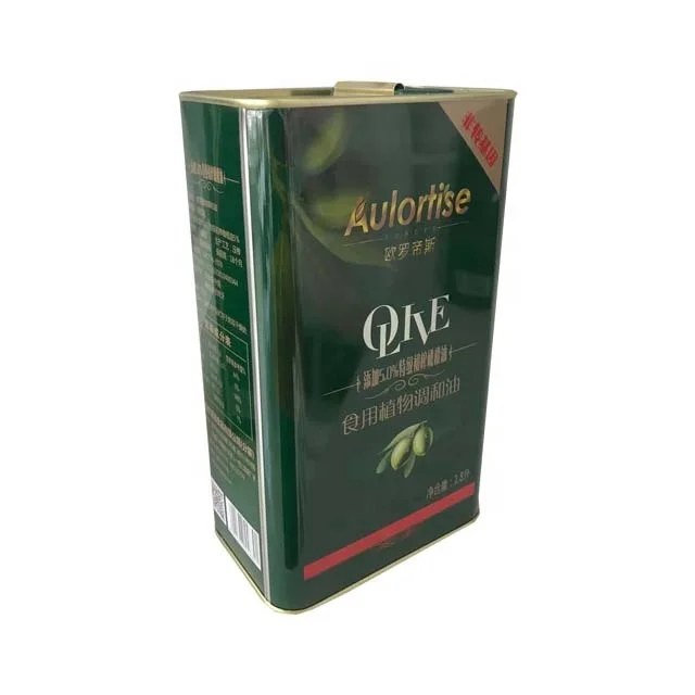 Пустые металлические банки для оливкового масла объемом 1 л