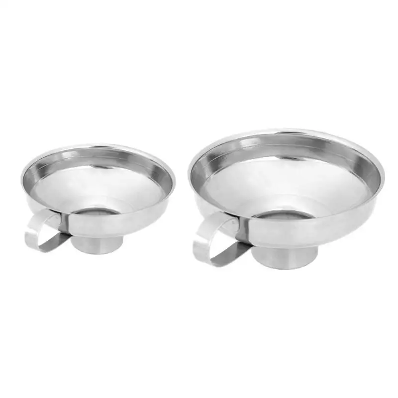 
Stainless Steel Wide Mouth Funnel Canning Hopper Filter Food Pickles Jam Funnel Kitchen Gadgets Cooking Tools 