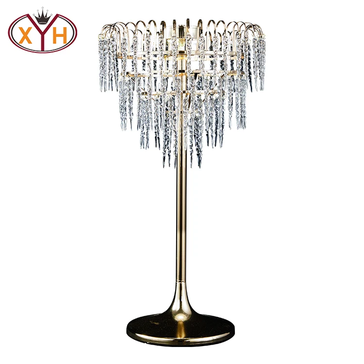 Xinyuanxing New Design Rechargeable Remote Control Wedding Decoration Floor Acrylic Iron Flower Display Stand