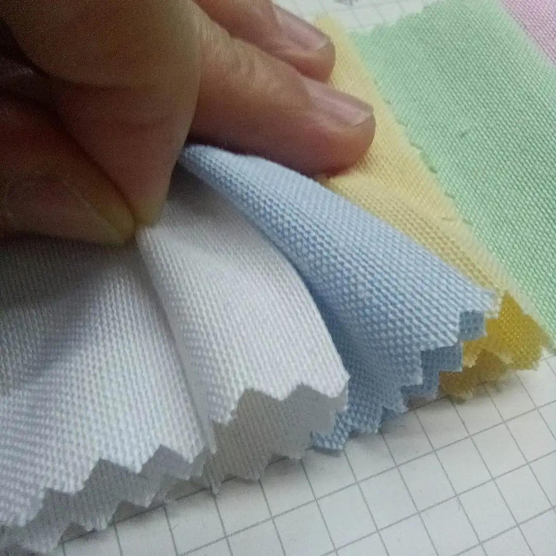100% cotton solid woven material tela algodon cotton oxford fabric shirt cloth fabric for bags shirting textile suppliersoxford
