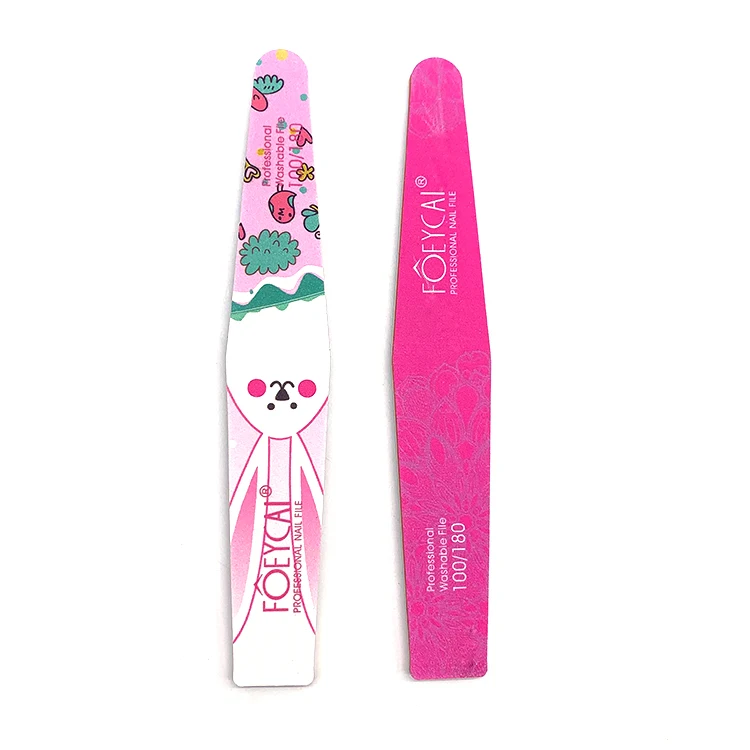 100 180 240 Custom logo 150 nail file pink emery board files for nails