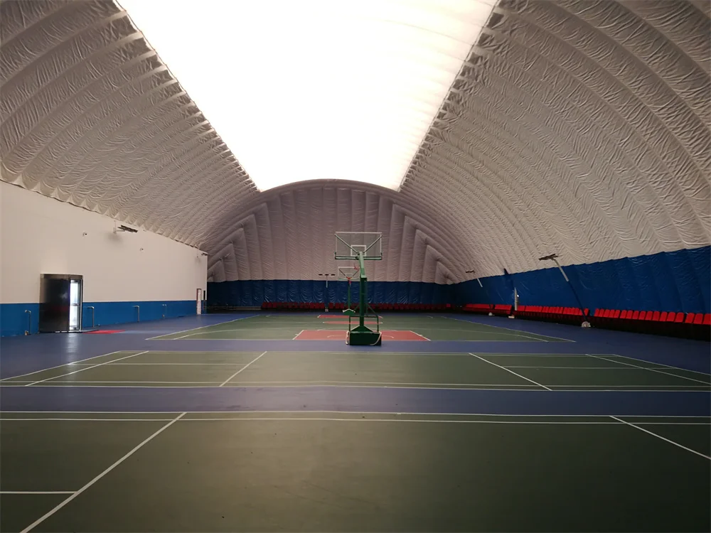 Basketball Court Environmental Protection Air Film Membrane Structure Building Dome Architecture