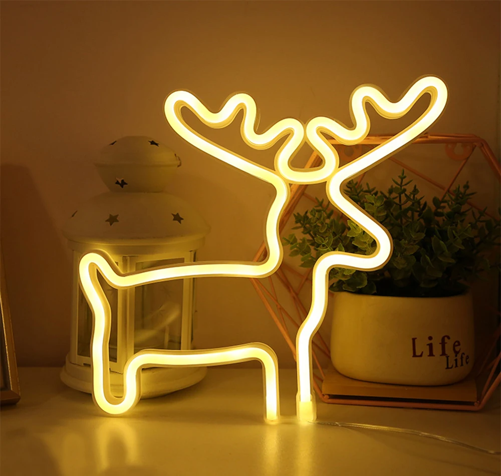 BOKUN Drop shipping Christmas Decoration Neon Signs Wholesale Led Neon Sign for Bedroom Wall Hanging Sign