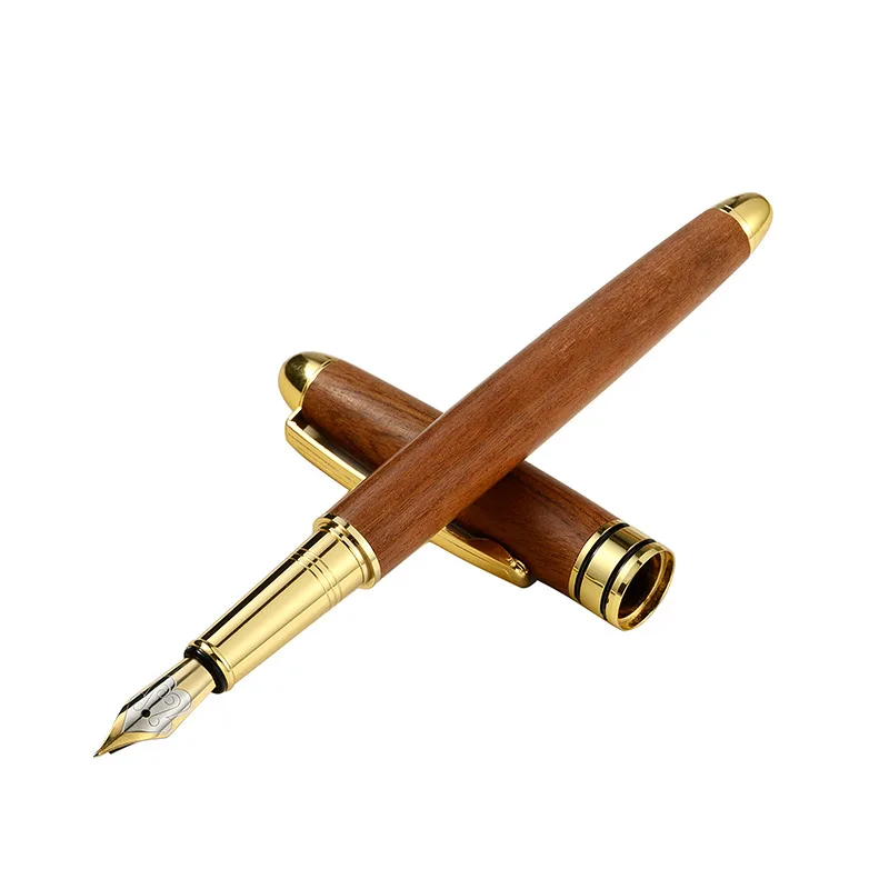 Top Quality  Natural Sandal Wooden Fountain Pen for Promotional Gift