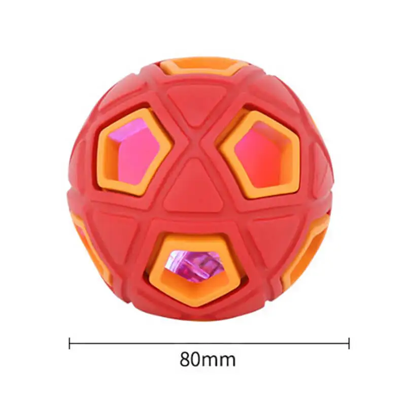 BOTO Interactive Dog Toy Ball With Led Lights Dog Chew Toy Ball For Aggressive Chewers Dog Toy Ball