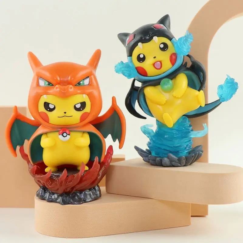 12 см PVC Pickachu Косплей Милая аниме фигурка для коллекции украшения модели игрушки
