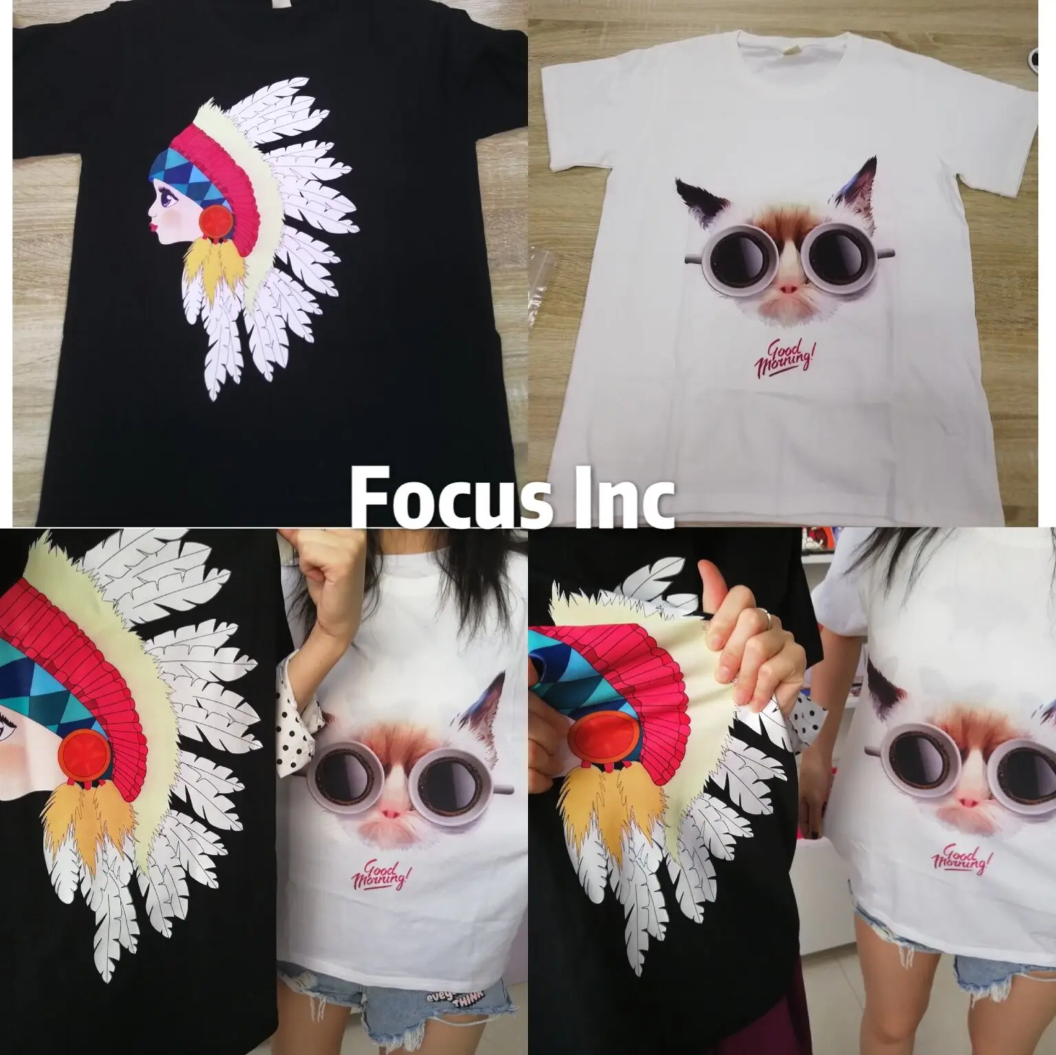 Tshirt printer for both cloth and PET