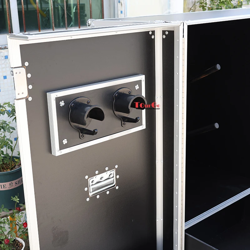 Small horse box locker equestrian double saddle tack locker flight case