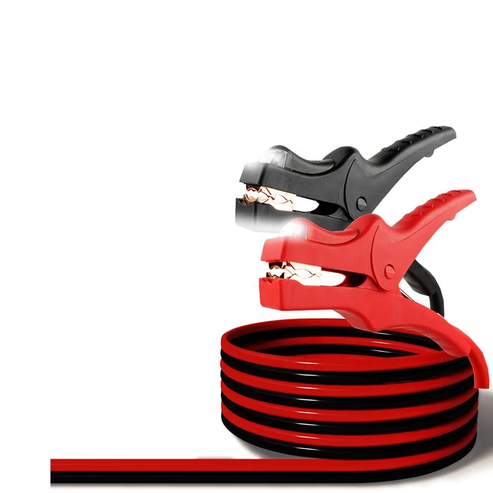 
CE Auto Emergency Tool 6GAUGE 12FEET Car Plastic Battery 400A Booster Jumper Cables with LED Light 