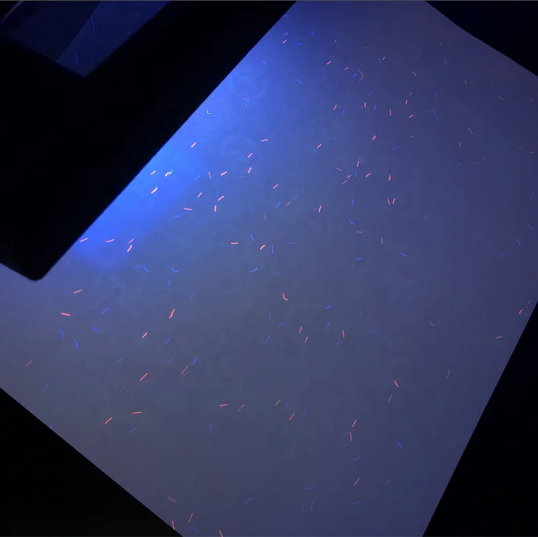 
The highest grade cotton paper cotton composition over 90% with security thread 