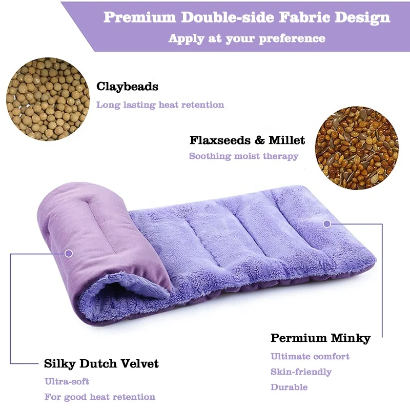 microwave heat pad for neck and shoulders wheat bag heat pack herbal aroma therapy