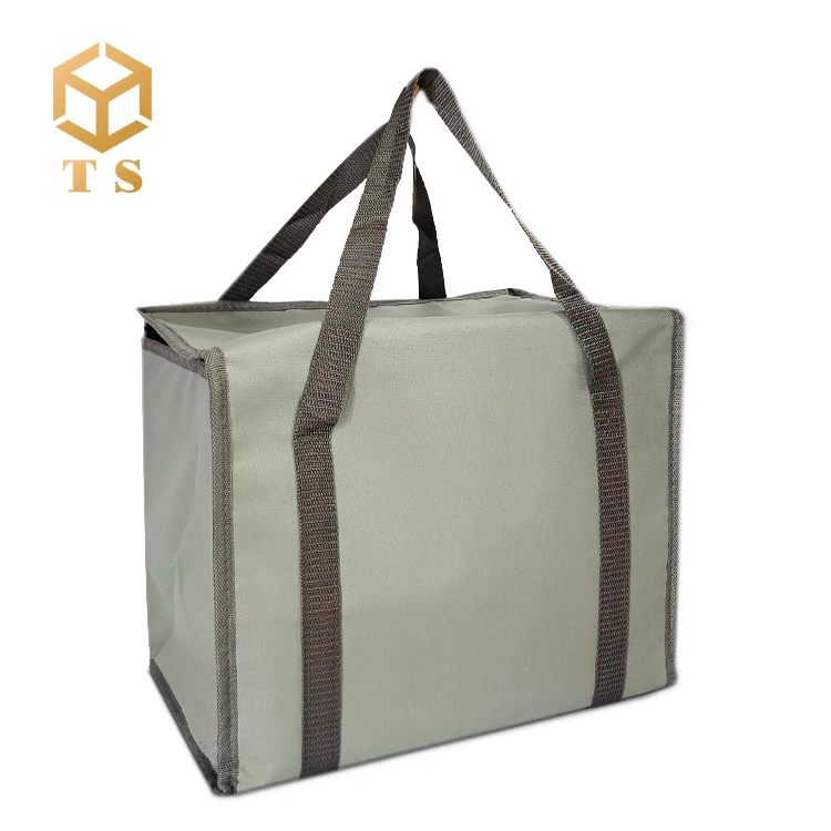 
Low Moq Reusable Cheap Aluminum Foil Insulation Delivery Hot Cold Takeaway Lunch Cooler Bag Thermal 
