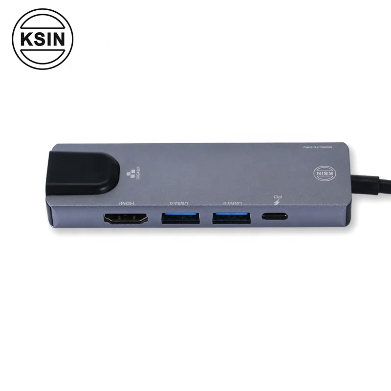 4K 30HZ Type C концентратор 5 портов USB 3 1 адаптер для