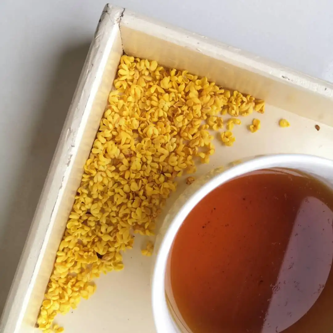 100% Pure top grade traditional Chinese fragrance tea Dried osmanthus Flower black Tea tea flavors