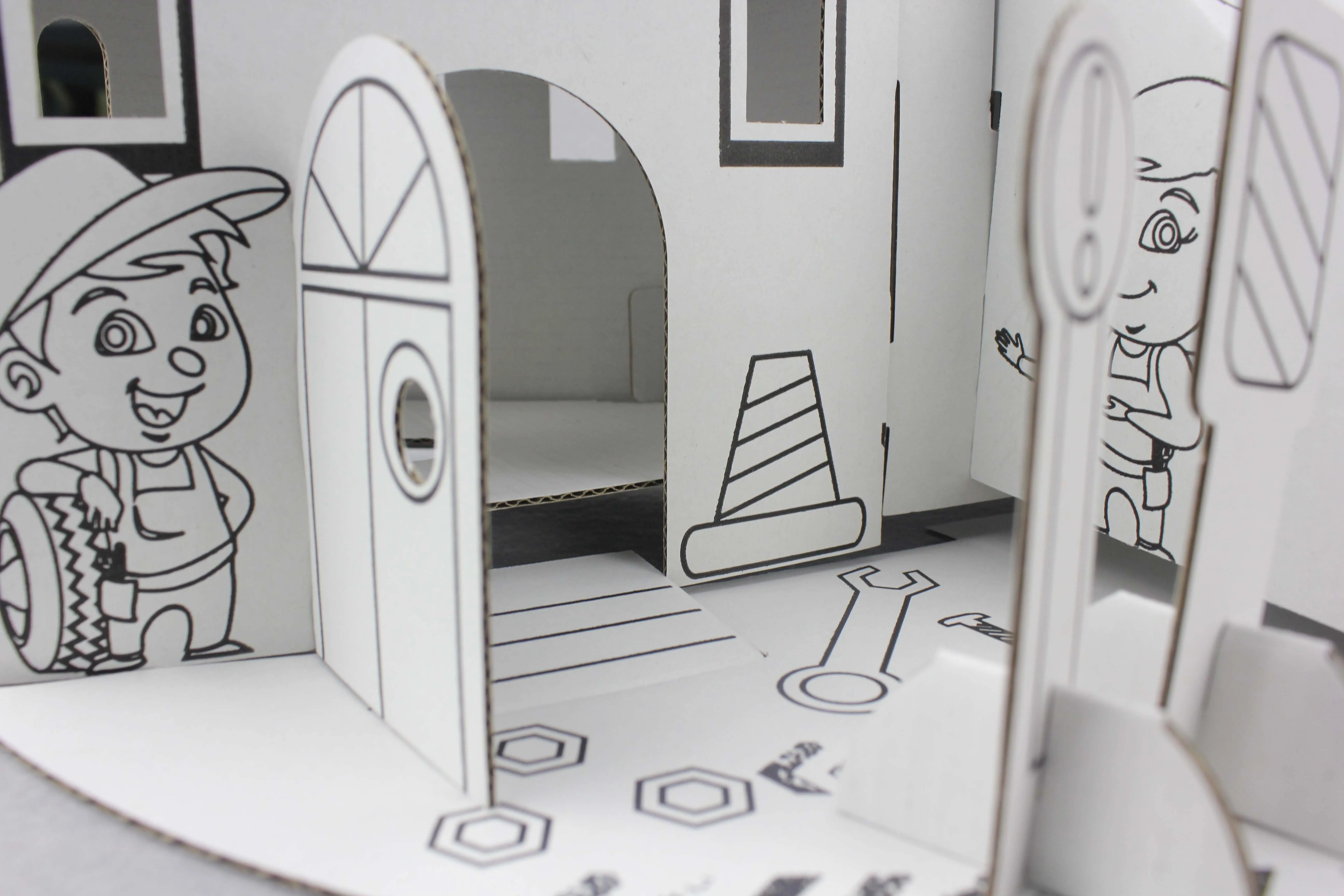 BSCI and FSC Factory China Supplier Shopping Website Paper Doll house