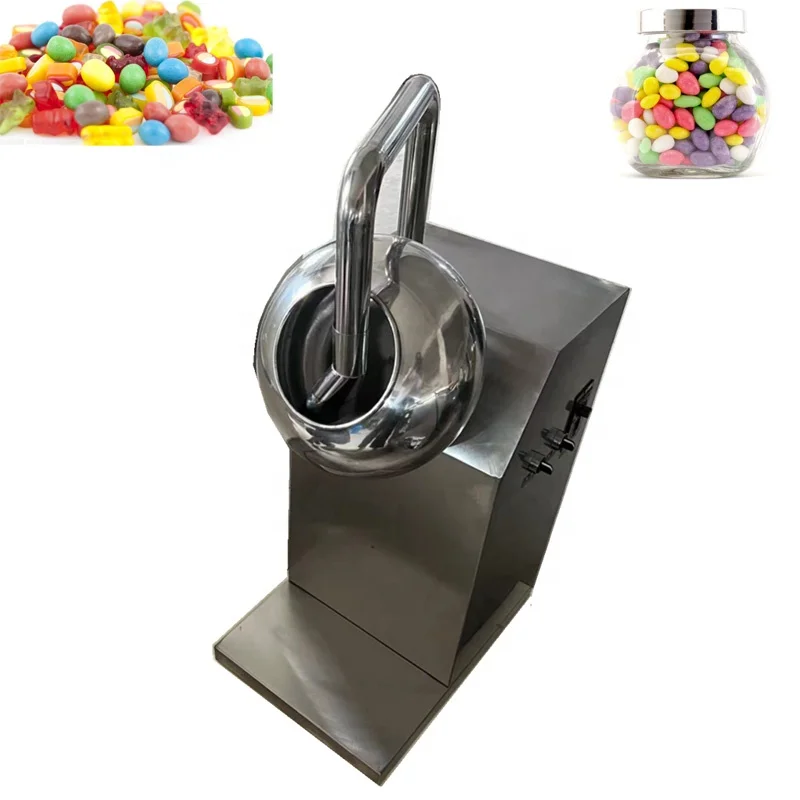 high quality electric pecan spray sweet-pea sugar Chocolate small Coating Pan Machine