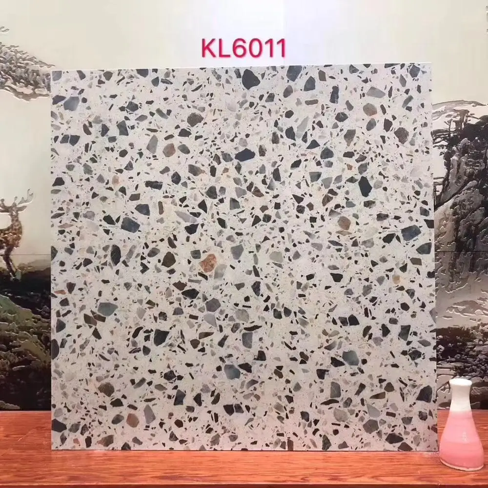 
GUCI terrazzo matt rustic floor tiles 600x600mm garden anti slip low water absorption tile 
