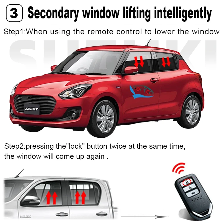 Smart Car Key Car Window Up Down Closer Open Automotive Electronic Part Remote Controllable Device Module For Suzuki Swift 10-16