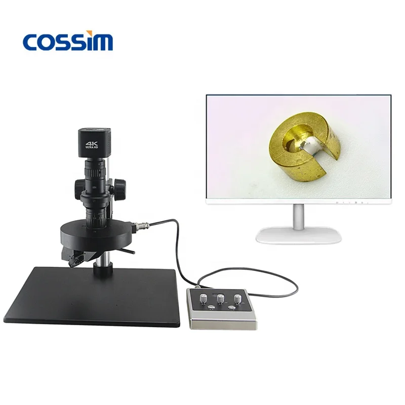 DTE-25 Motor Drive Auto Stereo 14~120X Digital 3D Microscope with 4K Camera & Side View for PCB Inspection