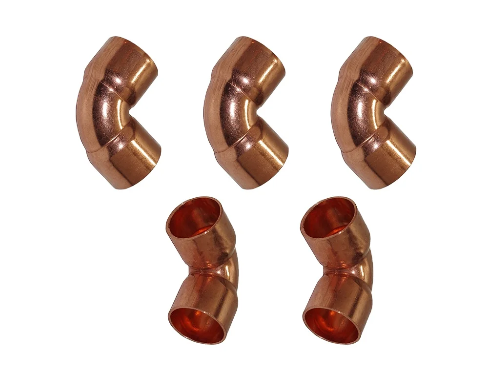 25mm Inner Diameter China Pipes Fittings 45 Degree Copper Fittings Elbow
