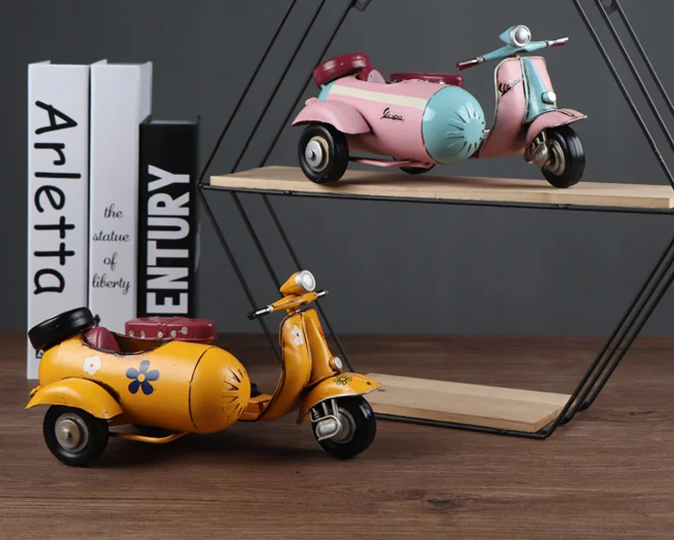 European-style Creative Home Furnishing Desktop Decorations Mini Sheep Three-wheeled Motorcycle Ornaments