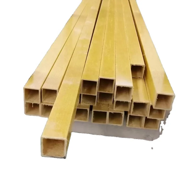 Flexible FRP Square Tube Square Tube Pipe for Garden Nursery ST100 Thickness 8MM Customized Color Free Sample 100MM Pultrusion