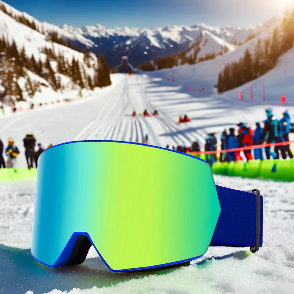 Wholesale Unisex Snowmobile Ski Snowboard Glasses Custom Sport Snow Goggles Red Lenses Anti-Fog Features PC Frame