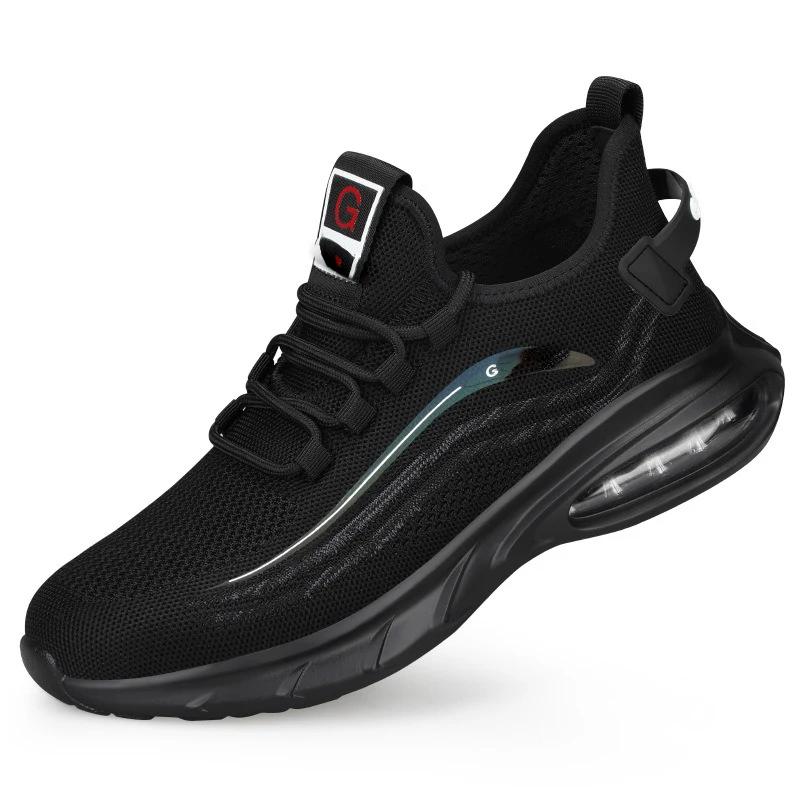 Steel Toe Sneakers for Men Women Lightweight Safety Shoes,Breathable Puncture Proof Slip On Indestructible Work Shoes