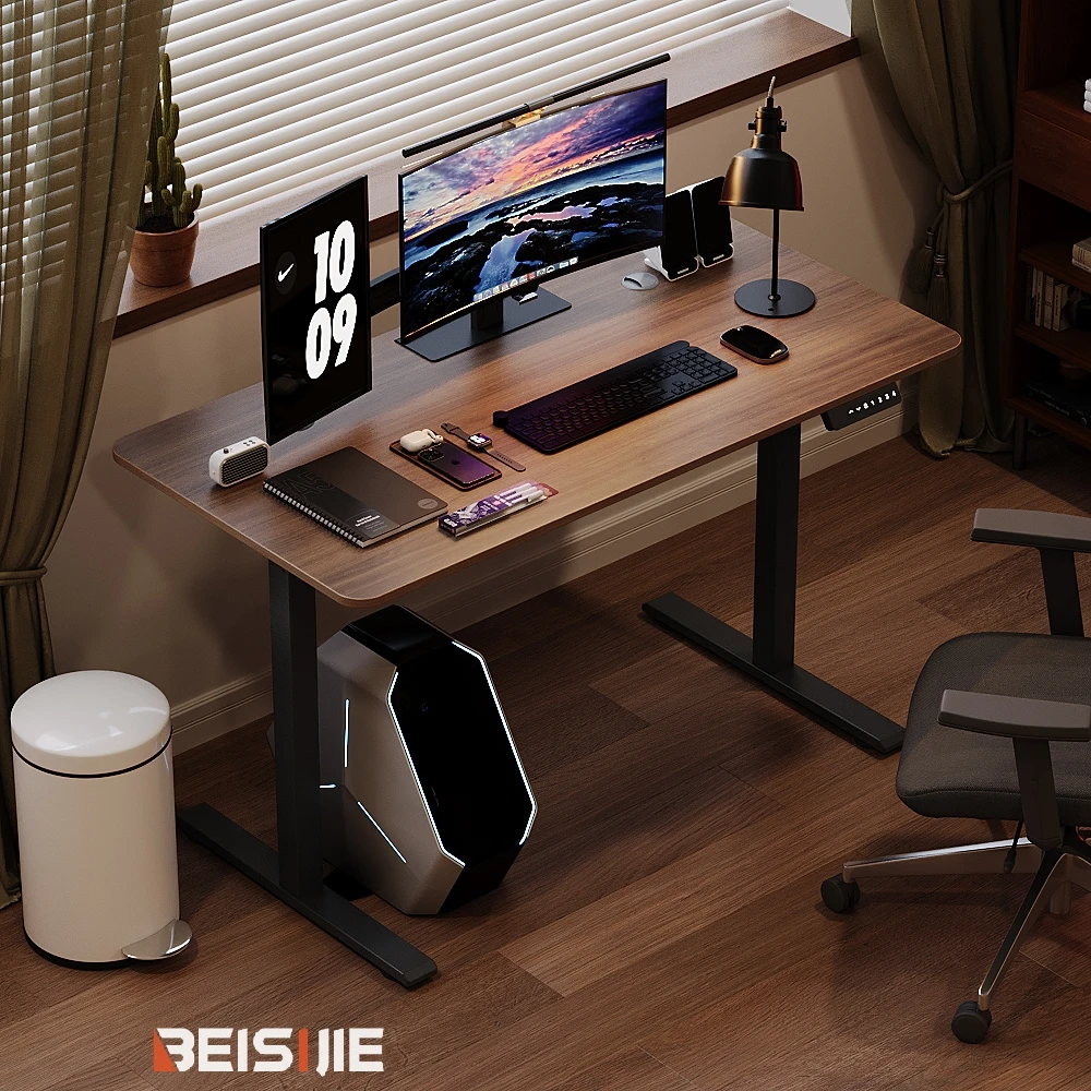 Одномоторный Электрический офисный Регулируемый сидячий стенд независимый пульт дистанционного управления с USB-разъемом