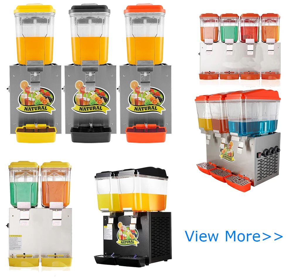 Commercial 2/3 Tanks Juice Fruit Dispenser Machine Large Capacity Cold Drink Dispenser